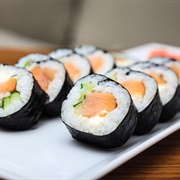Smoked Salmon Sushi