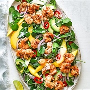 King Prawn and Mango Salad With Coconut Lime Dressing