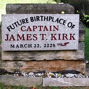 Captain James T. Kirk Future Birthplace