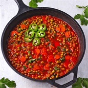 Peas in Tomato Sauce