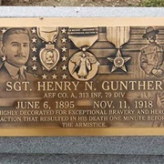 U.S. Soldier Henry Gunther Becomes (Probably) the Last Killed in Action 1918