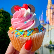 Cotton Candy Cupcake