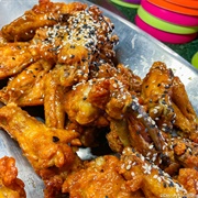 Sticky Ginger Chicken Wings