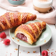 Raspberry Jam Filled Croissant