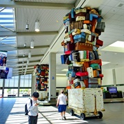 Samson Luggage Sculpture