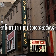 Perform on Broadway