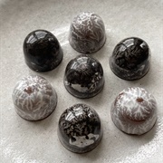 Dark Chocolate Bonbon Filled With White Chocolate