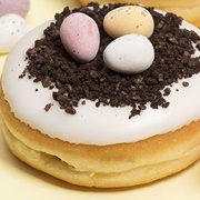 Tim Hortons Easter Chocolate Cookie Nest Donut