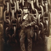 Isambard Kingdom Brunel Standing Before the Launching Chains of the Great Eastern (1857)