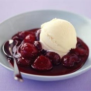 Poached Cherries