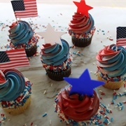 Prantls Bakery July Fourth Deluxe Cupcakes