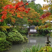 Pond in Shōyō-En Garden, Rinno-Ji Temple, Nikko