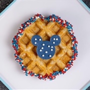Connections Café Fourth of July Liege Waffle
