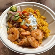 Harambe Salad With Shrimp