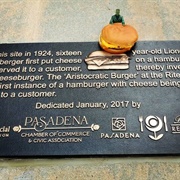 Pasadena Cheeseburger Plaque