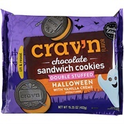Cravn Flavor Chocolate Sandwich Cookies Double Stuffed Halloween