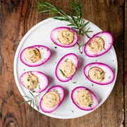 Pickled Deviled Eggs (Not Included)