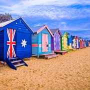Brighton Beach Bathing Boxes, Melbourne