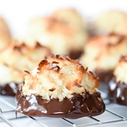 Chocolate Dipped Coconut Macaroons