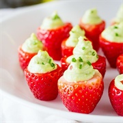 Avocado Stuffed Strawberries