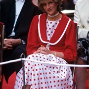 Princess Diana Polka Dot Dress