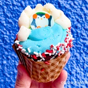 Playful Penguin Cupcake