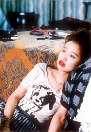 Youki Kudoh as Mitsuko in "Mystery Train" (1989)