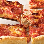 Pepperoni Deep Dish Pizza