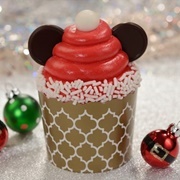 Rosies All American Cafe Santa Mickey Mouse Cupcake