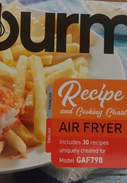 Air Fryer Recipe Book & Cooking Chart (Gourmia)
