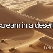 Scream in a Desert