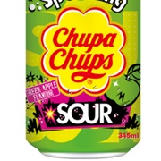 Chupa Chups Sparkling Sour Green Apple