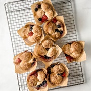 Red White and Blue Monkey Bread Muffins