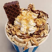 Peanut Butter Rolled Ice Cream