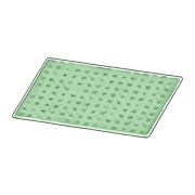Simple Green Bath Mat