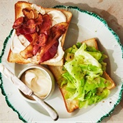 Cabbage and Bacon Sandwich