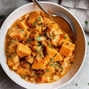 Yam, Zucchini, and Cauliflower Curry