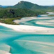 Whitehaven Beach Inlet, Whitsunday Islands, Queensland