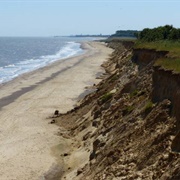 Cliffs of Covehithe Beach, Suffolk, England