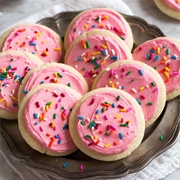 Frosted Sprinkle Sugar Cookie