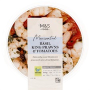 Basil King Prawns and Tomatoes