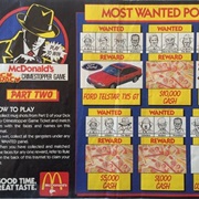 Mcdonalds Dick Tracey Crimestoppers Game
