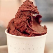 Chocolate and Fleur De Sel Gelato
