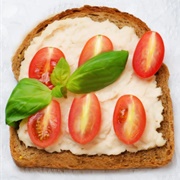 Multigrain Rye Bread With Hummus