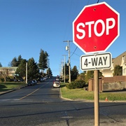 Hesitate at 4-Way Stops