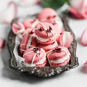 Raspberry Rose Macaron
