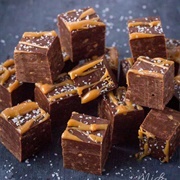 Chocolate Salted Caramel Fudge