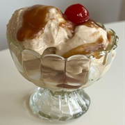 Chunky Tofu Ice Cream With Cheese, and BBQ Sauce