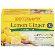 Lemon Ginger Plus Probiotics Herbal Tea