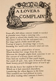 A Lover&#39;s Complaint (William Shakespeare)